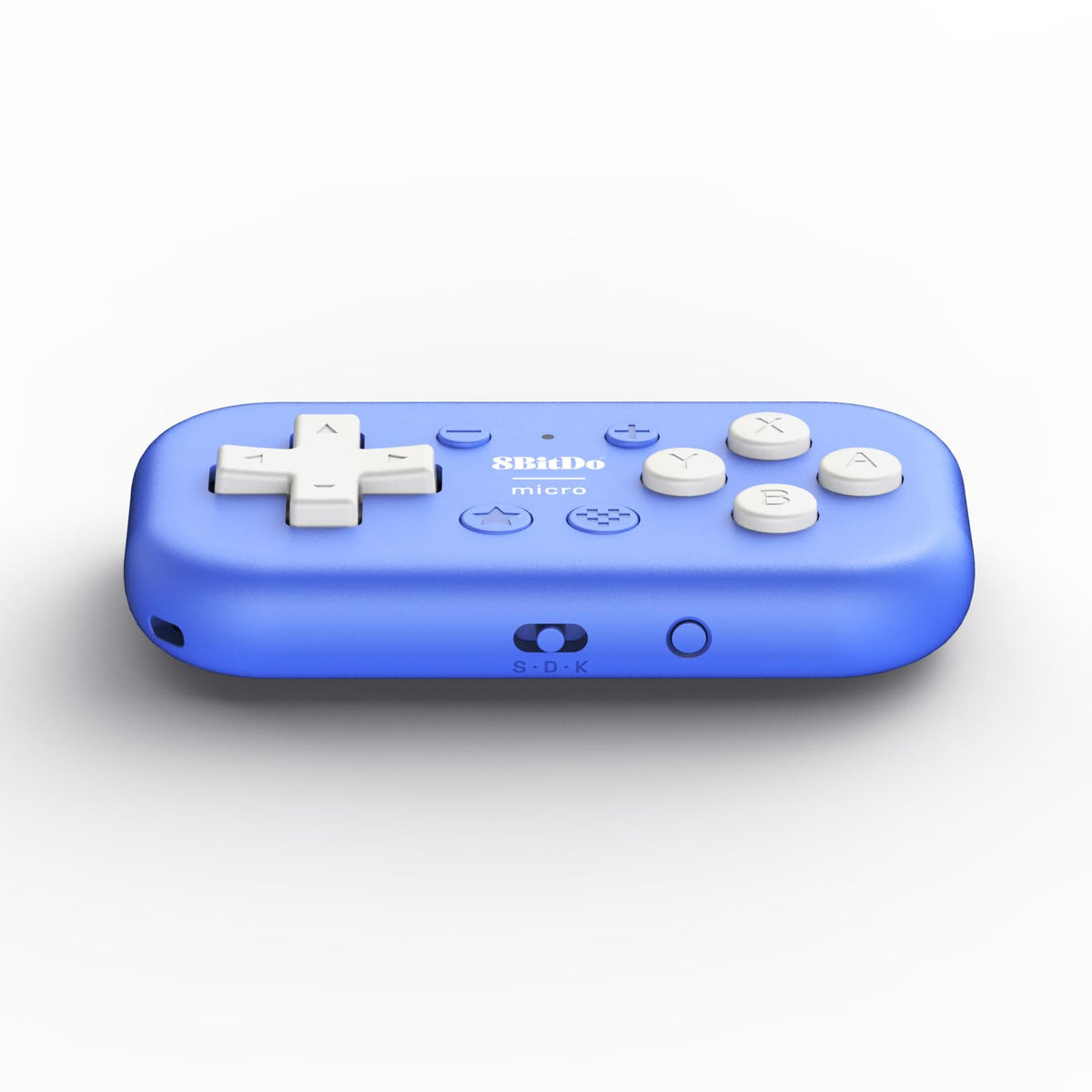 Nargos 8BitDo Micro Bluetooth Key Chain Sized Mini Controller for Nitendo Switch, Windows, Android and macOS (Micro- Blue)