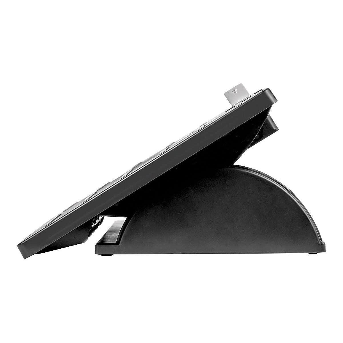 Adjustable Foot Rest,Tilt,17-1/2 quot;x13/18 quot;x4-3/8 quot;,Black/Silver