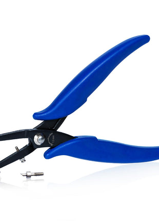 SPEEDWOX 2pcs Metal Hole Punch Pliers Set 1.5mm and 1.8mm Diameter Round Hole Punch Pliers for Sheet Metal Jewelry Hole Punch Set 0.5mm Thick Jewelry Making Pliers