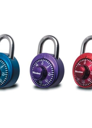 Master Lock 1530DCM School or Gym Locker Lock Combination Padlock, Back to School Essential, Pack of 1 - Colors May Vary