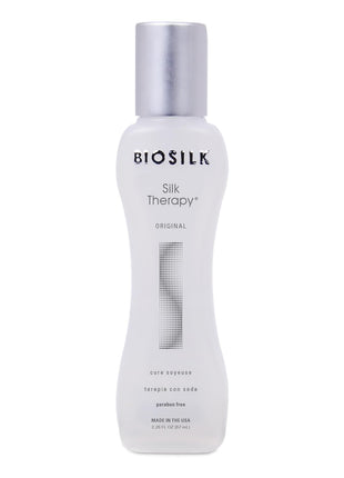 BioSilk Silk Therapy Original, Reconstructing Treatment For Adding Shine & Helping Prevent Split Ends, Sulfate, Paraben, & Cruelty-Free, 2.26 Oz