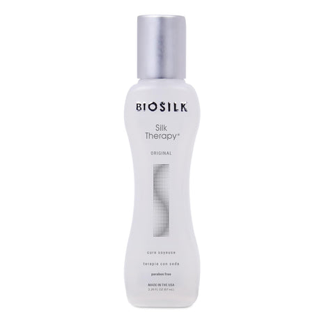 BioSilk Silk Therapy Original, Reconstructing Treatment For Adding Shine & Helping Prevent Split Ends, Sulfate, Paraben, & Cruelty-Free, 2.26 Oz