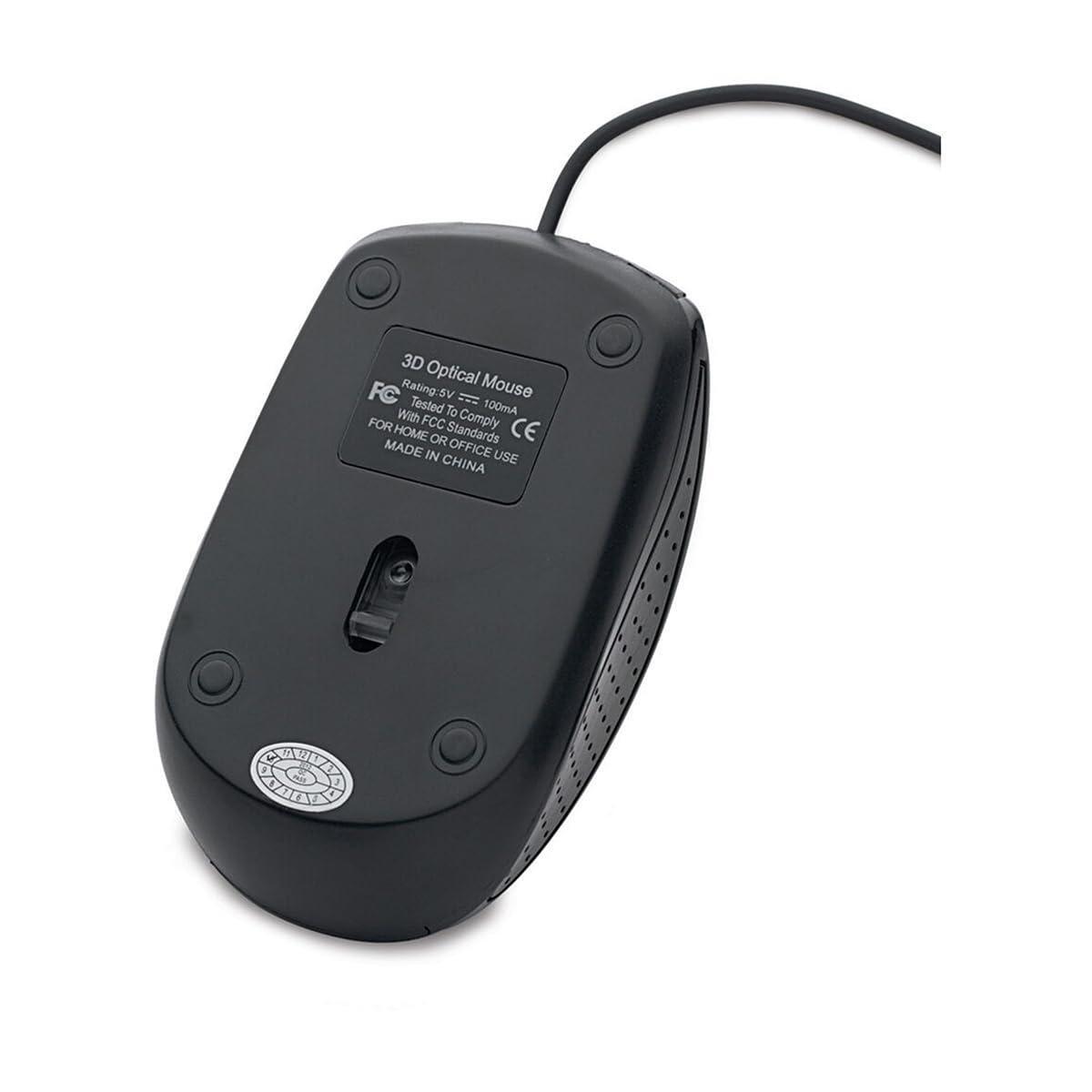Verbatim 70733 Universal Wired Optical Mouse,Black