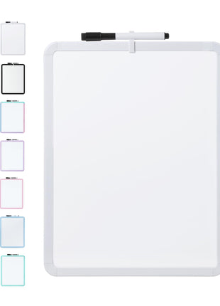Mr. Pen- Dry Erase Board, 14 inch x 11 inch with a Black Dry Erase Marker, Small Mini White Board for Students, White Frame, Includes Double Sided Tapes