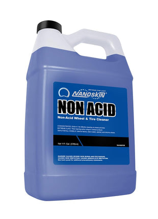 Nanoskin Non Acid Professional Wheel & Tire Cleaner 1 Gallon – Works with Brush | Car Wash Cleaning Spray for Detailing | Removes Brake Dust, Oil, Dirt, Light Corrosion