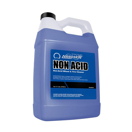 Nanoskin Non Acid Professional Wheel & Tire Cleaner 1 Gallon – Works with Brush | Car Wash Cleaning Spray for Detailing | Removes Brake Dust, Oil, Dirt, Light Corrosion