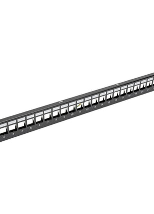 Tripp Lite 24Port Shielded Blank Patch Panel RJ45 USB HDMI Cat5/6 1URM TAA (N062-024-KJ-SH) , Black