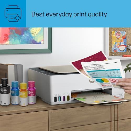 HP Smart Tank 5000 Wireless All-in-One Ink Tank Printer with up to 2 years of ink included, mobile print, scan, copy