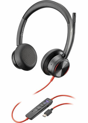 POLY Blackwire 8225 Microsoft Teams Certified Headset +USB-C/A Adapter TAA