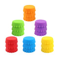 LEEFONE 18 Silicone Reusable Caps for Home Brew & Soft Drink Bottles, Soda & Wine, Multi-color