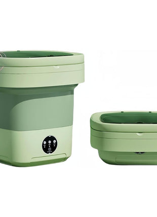 Portable Washing Machine, Mini Washer,16L Upgraded Large Capacity Foldable Washer.Deep Cleaning of Underwear, Baby Clothes and Other Small Clothes.Suitable for Apartments, Dormitories, Hotels.(Green)