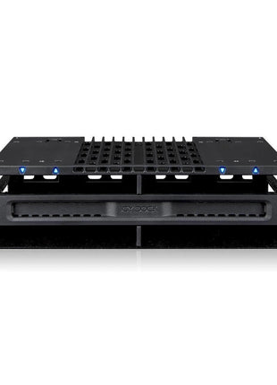 ICY DOCK 4 Bay 2.5 SAS/SATA SSD/HDD Tool Free Mobile Rack for 5.25 inch Bay | flexiDOCK MB024SP-B