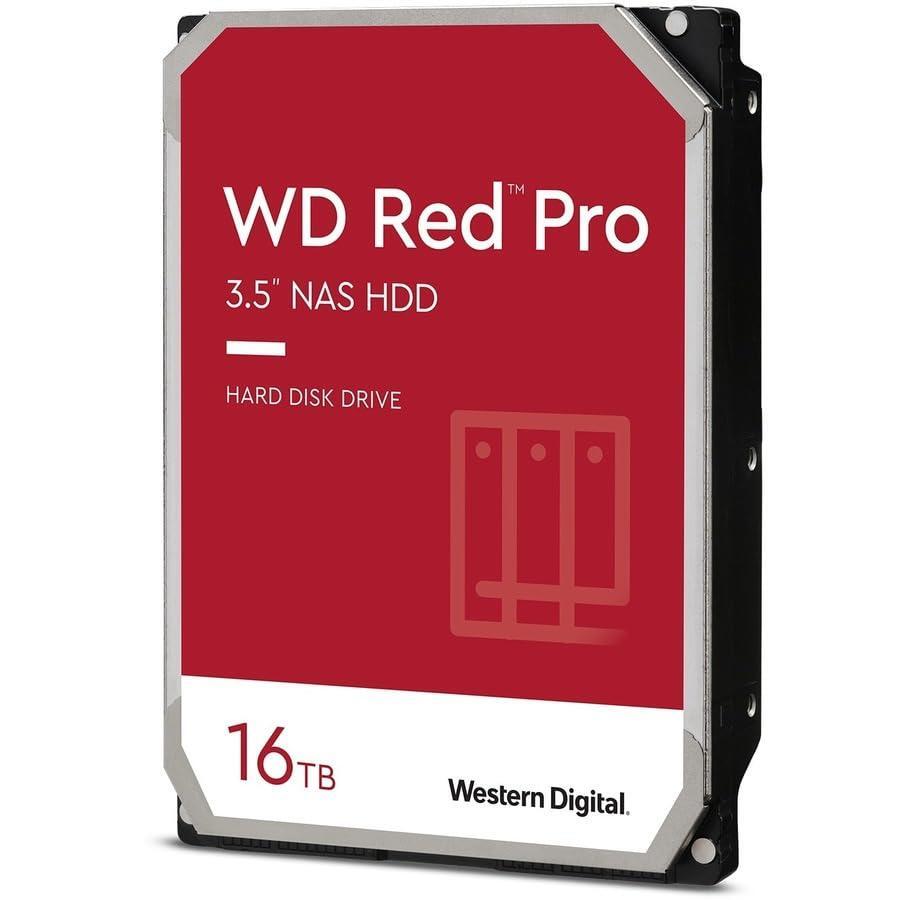 Western Digital 16TB WD Red Pro NAS Internal Hard Drive HDD - 7200 RPM, SATA 6 Gb/s, CMR, 512 MB Cache, 3.5" - WD161KFGX