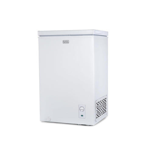 BLACK+DECKER 2.0 Cu. Ft. Compact Chest Freezer, Deep Freezer Holds Up To 70 Lbs. of Frozen Food, Removable Storage Basket, Manual Defrost, White