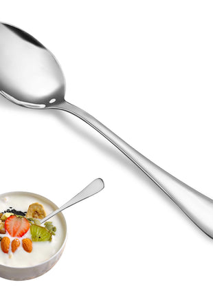 Teaspoon Set,16 Piece 6.7 inch Spoons Silverware, Premium Food Grade Stainless Steel Tea Spoons, Durable Small Spoon, Good Teaspoons, Kitchen Dessert Spoon Set, Mirror Finish & Dishwasher Safe