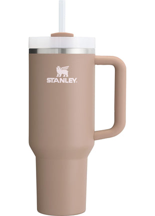 STANLEY Quencher H2.0 Flow State Tumbler, 40 oz, Almond Rose | Handle and Straw | 3-Position Lid | Cup Holder Compatible for Travel | Insulated Stainless Steel Cup | BPA-Free