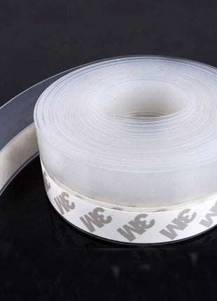 TAROSE Weather Stripping, Silicone Door Seal Strip Door, Window, Transparent 16 Feet Long (Width 25mm)