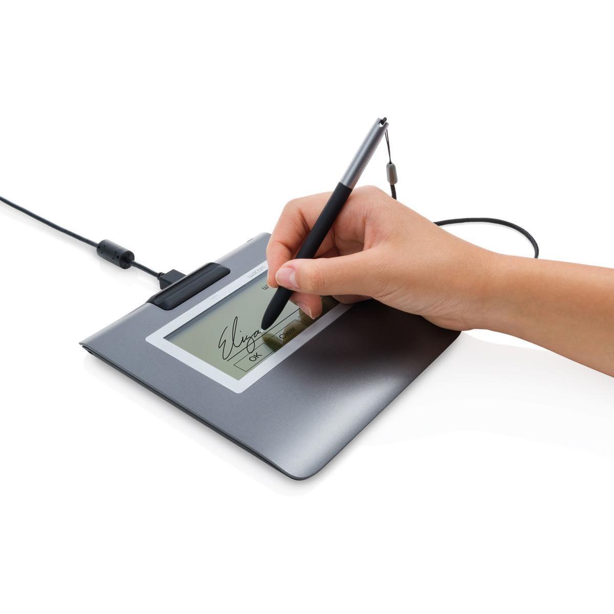 Wacom STU-430 4.5" Monochrome Signature Pad, 2540 lpi, 1024 Pressure Level, Pen,