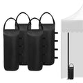 4 (Black) Cylindrical Sand Bags Weights for Canopy Weight Bag Outdoor Advertising Tent Sunshade Fixed Windproof sandbag Bag Weight Bags for Pop up Canopy Tent (Without Sand)