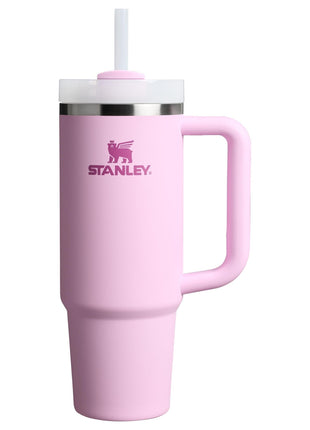 STANLEY Quencher H2.0 Tumbler with Handle and Straw 30 oz | Flowstate 3-Position Lid | Cup Holder Compatible for Travel | Insulated Stainless Steel Cup | BPA-Free | Cherry Blossom