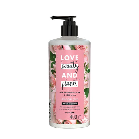 Love Beauty & Planet Natural Murumuru Butter & Rose Glow Body Lotion 400 ml