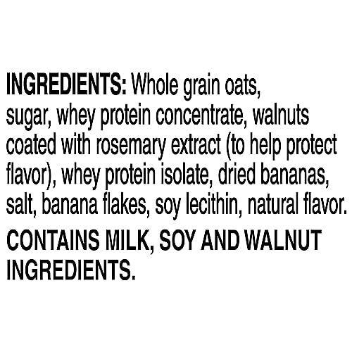 Quaker, Protein Instant Oatmeal, Banana Nut, 12.9 Oz, 6 Count (Pack of 1)