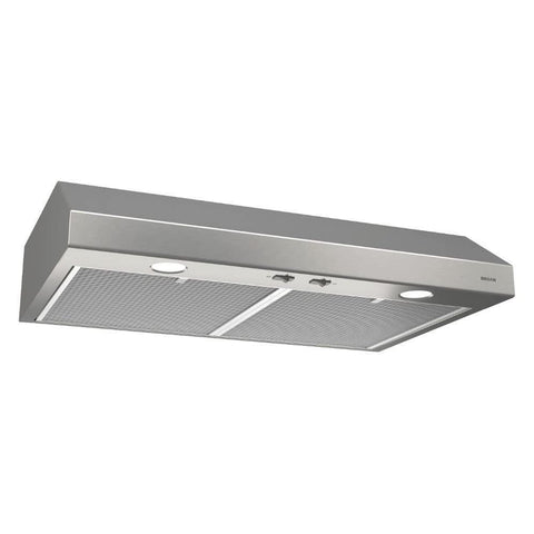 Broan-NuTone BCSD130SS Glacier Range Hood with Light, Exhaust Fan for Under Cabinet, Stainless Steel, 30-inch, 300 Max Blower CFM