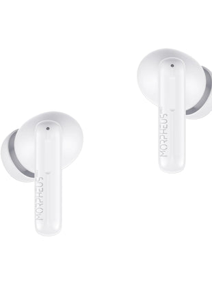 Morpheus 360 Nemesis ANC Wireless Noise Cancelling Headphones TW2750W, in Ear Blueooth Earphones, Pure White