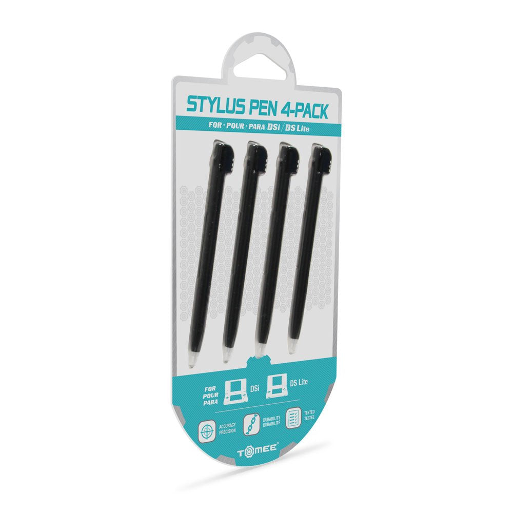 Tomee - Stylus Pen Set for Nintendo DSi/DS Lite (4-Pack) - Black