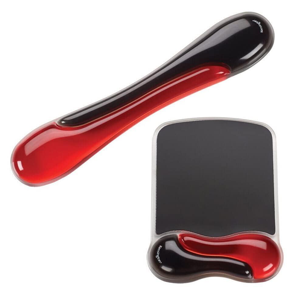 Kensington Duo Gel Mouse Pad with Wrist Rest - Red (K62402AM)