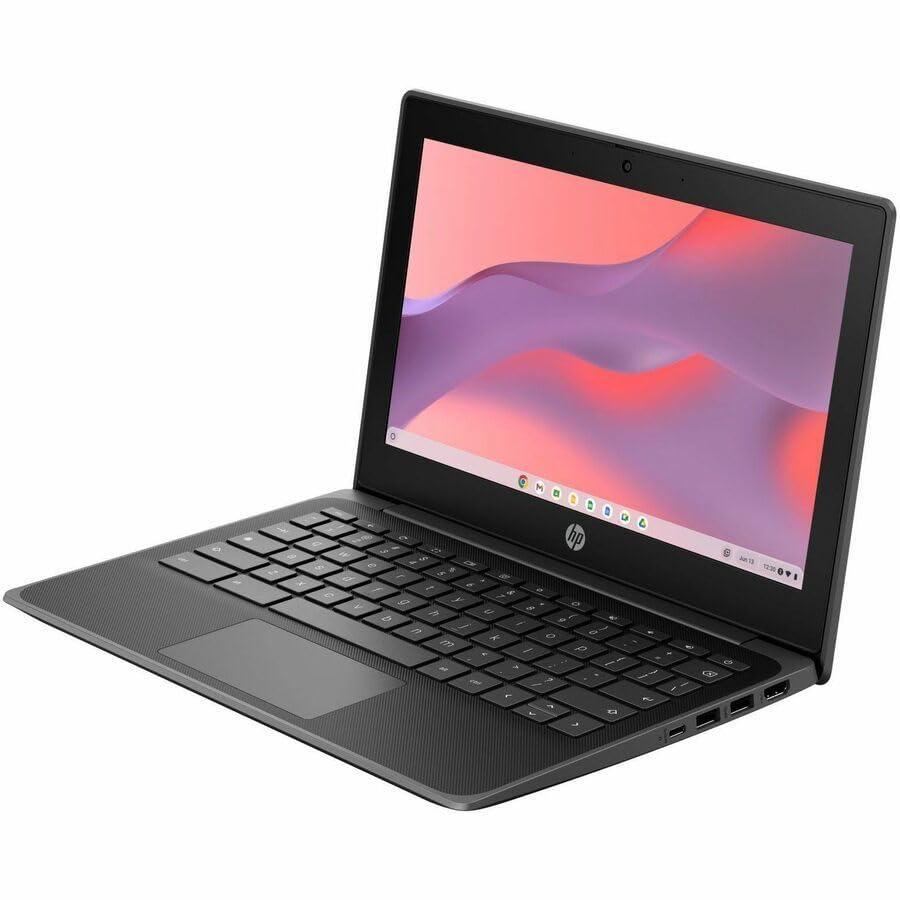 HP Fortis G10 11.6" Chromebook - HD - Intel N-Series N100-8 GB - 64 GB Flash Memory - Jack Black - Intel Chip - 1366 x 768 - ChromeOS - Intel UHD Graphics - IEEE 802.11ax Wireless LAN Standard