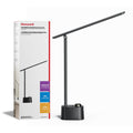 Honeywell Upgraded LED Desk Lamp - H01 Pro Sunturalux??? Foldable Desk Light with USB A Charging Ports, 3 Color Modes Dimmable Table Lamp for Home Office Reading(Black)