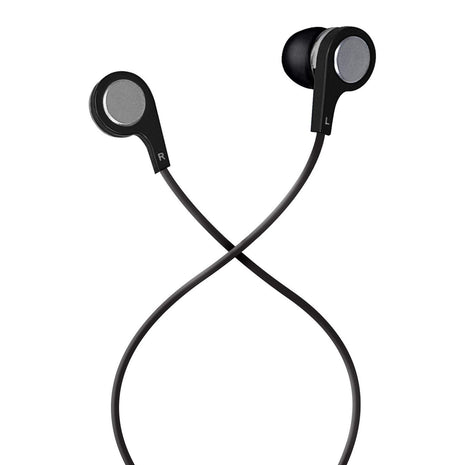 Maxell 199621 Soft Silicone Rubber Ear Tip Comfortable Extended Listening Copper Coil for Heavy Bass In-Ear Bud With Microphone, Black | Copper coil driver boosts bass response - soft silicone ear tips for extended comfort, built-in microphone