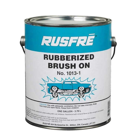 Rusfre RUS-1013 Brush-on Rubberized Undercoating, 1-gallon, black