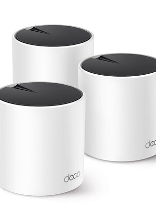 TP-Link Deco X55 Pro AX3000 Whole Home Wi-Fi 6 Mesh System - Coverage up to 6500 Sq.Ft & up to 150 Devices, 2x2.5G WAN/LAN Ports, 4 Streams, Wired Ethernet Backhaul, Ideal for 1Gig+ Internet, 3-Pack