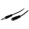 StarTech.com MU1MMFS Male/Female 1-Meter Slim 3.5mm Stereo Extension Audio Cable