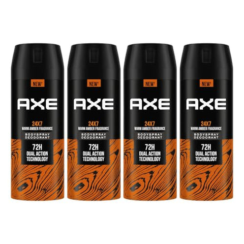 Axe Recharge Long Lasting Deodorant Bodyspray For Men 150 ml, Pack of 4