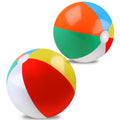 2 Pack Beach Balls, 20 Inch Beach Balls, Rainbow Color Pool Toys Pool Balls for Swimming Pool, Beach Toys Inflatable Ball for Summer Parties and Water Games