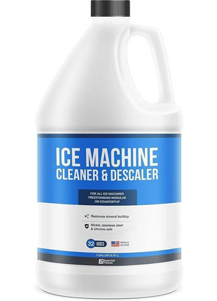 Essential Values 32 uses Ice Machine Cleaner (Gallon / 3.78), Descaler | Ice Maker Cleaner Compatible with: Whirlpool 4396808, Manitowac, Ice-O-Matic, Scotsman, Follett & More!