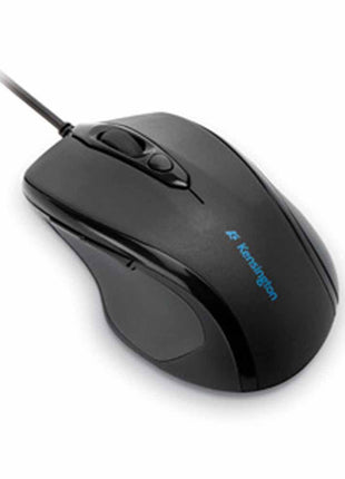 Kensington Pro Fit USB Wired Mid-Size Mouse, Gray | Full-size comfort grip, USB plug-and-play, reliable wired connection for desktop or laptop