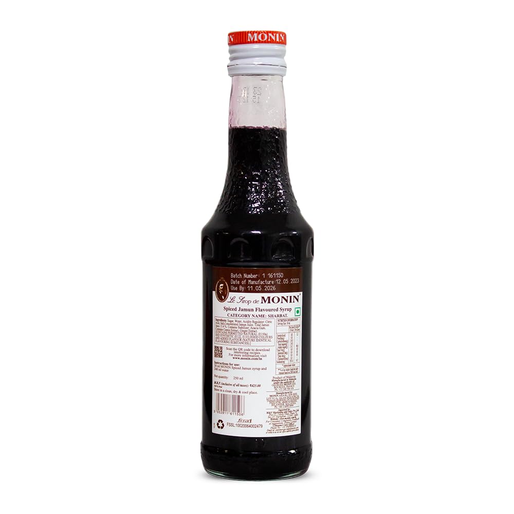 Monin Syrup Spiced Jamun Flavor 250 ml (Imported)