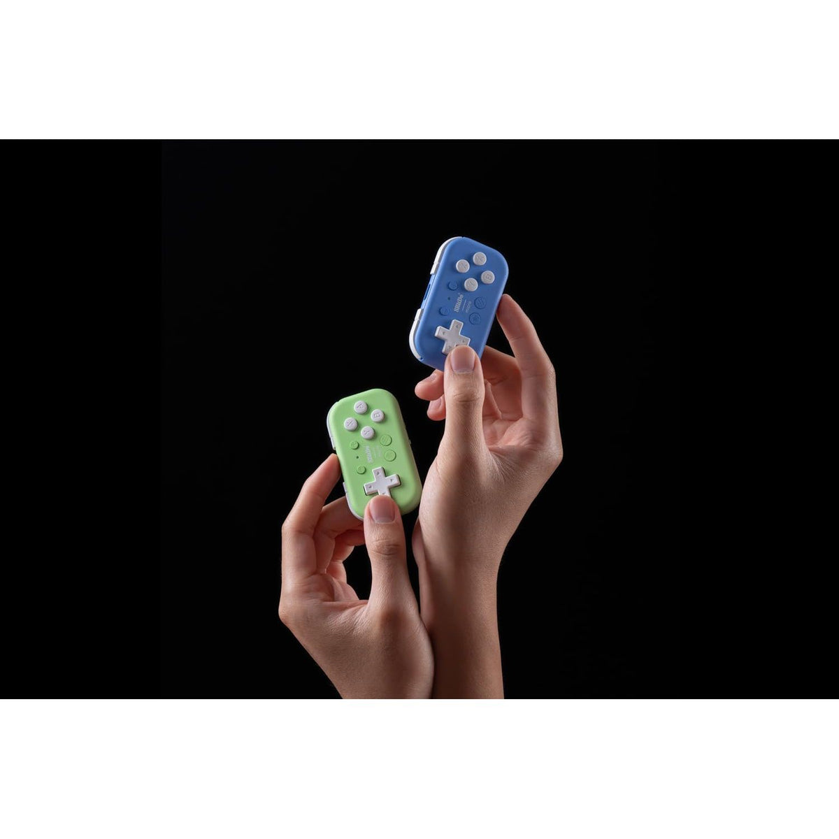 Nargos 8BitDo Micro Bluetooth Key Chain Sized Mini Controller for Nitendo Switch, Windows, Android and macOS (Micro- Blue)