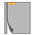 Yotache Reversible Left/Right Opening Magnetic Screen Door Fits 72 x 80 inch Doors, Screen Size 74