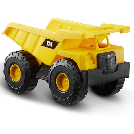 CAT Construction Toys, Construction Fleet 10" Dump Truck Toy - Heavy‐Duty Plastic, Working Tilting Bed & Free‐Rolling Wheels, Indoor/Outdoor Sandbox Truck for Toddlers & Kids Ages 2-6