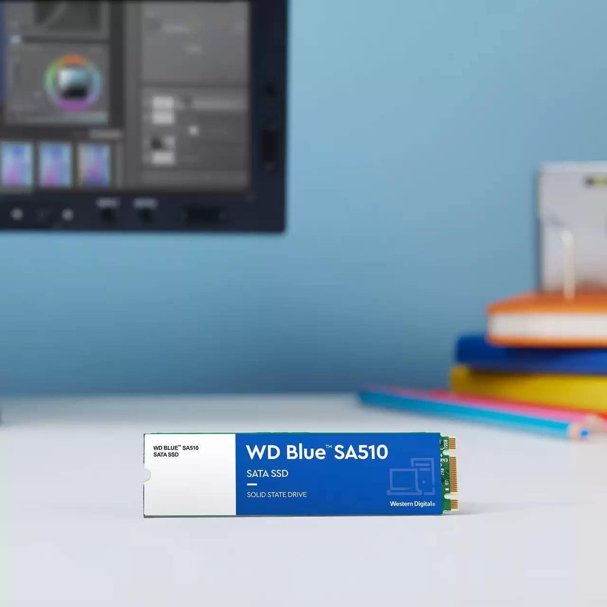 Western Digital 500GB WD Blue SA510 SATA Internal Solid State Drive SSD - SATA III 6 Gb/s, M.2 2280, Up to 560 MB/s - WDS500G3B0B