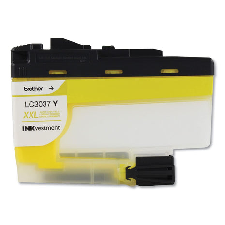 Brother Genuine LC3037Y, Single Pack Super High-Yield Yellow INKvestment Tank Ink Cartridge, Page Yield Up to 1,500 Pages, LC3037