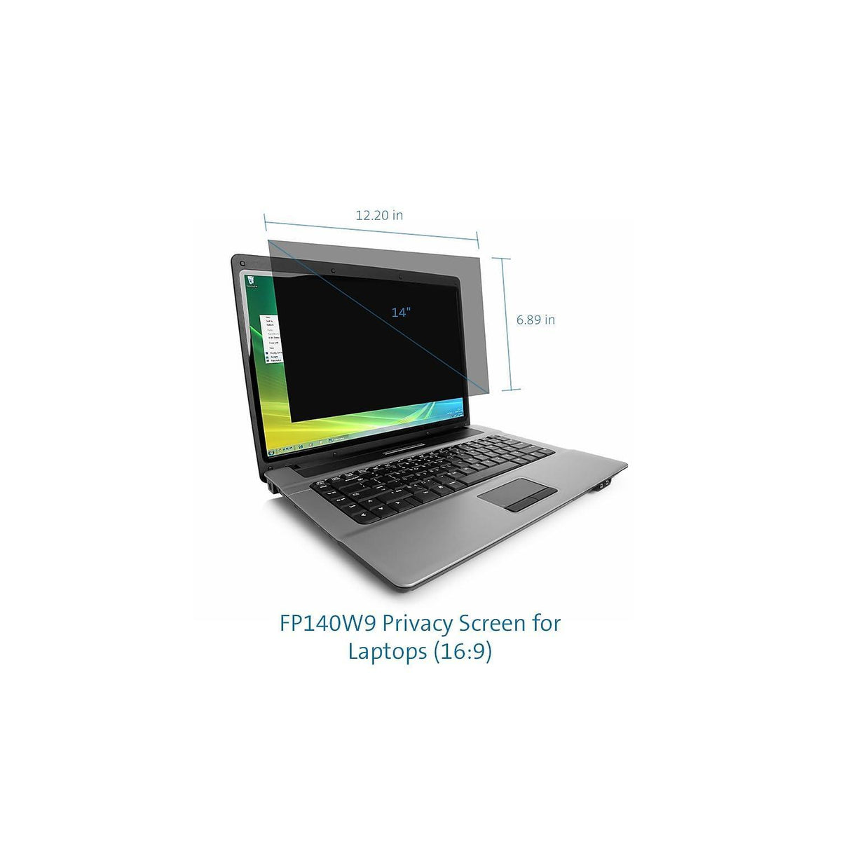Kensington 14 inch Laptop Privacy Screen Laptop, 16:9 Laptop Screen Privacy Filter, Anti-Glare, Blue Ray Reduction, Compatible with HP/Dell/Acer/Asus/Samsung/Lenovo (K52793WW)