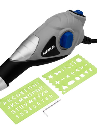 NEIKO 10576A Handheld Electric Engraver Tool, Etching Tool, 120V, Tungsten Carbide Tip, Electric Engraving Pen for Metal, Wood, Glass, & Plastic, Engraving Machine Scriber, Customizer Etcher Stencils