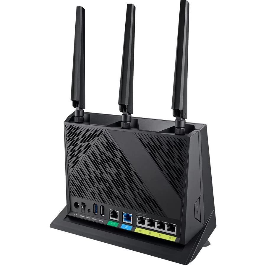 ASUS RT-AX86U Pro (AX5700) Dual Band WiFi 6 Extendable Gaming Router, 2.5G Port, Gaming Port, Mobile Game Mode, Port Forwarding, Subscription-free Network Security, VPN, AiMesh Compatible