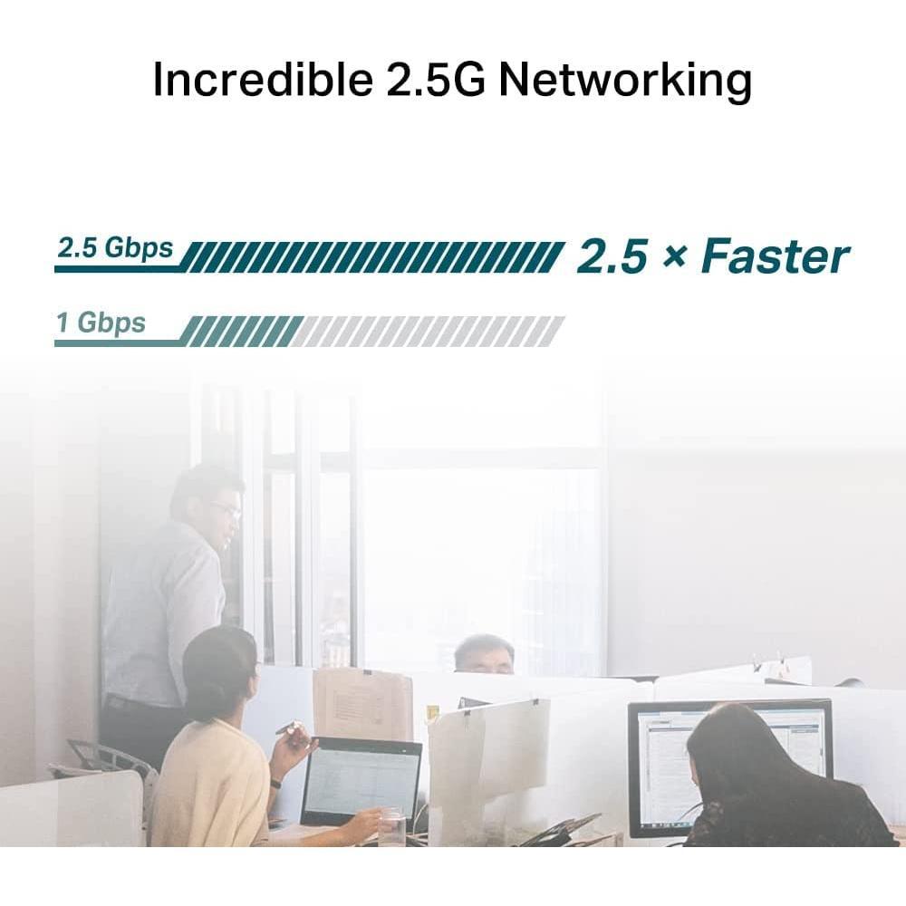 TP-Link 2.5GB PCIe Network Card (TX201) – PCIe to 2.5 Gigabit Ethernet Network Adapter, Supports Windows 11/10/8.1/8/7, Win Server 2022/2019/2016, Linux